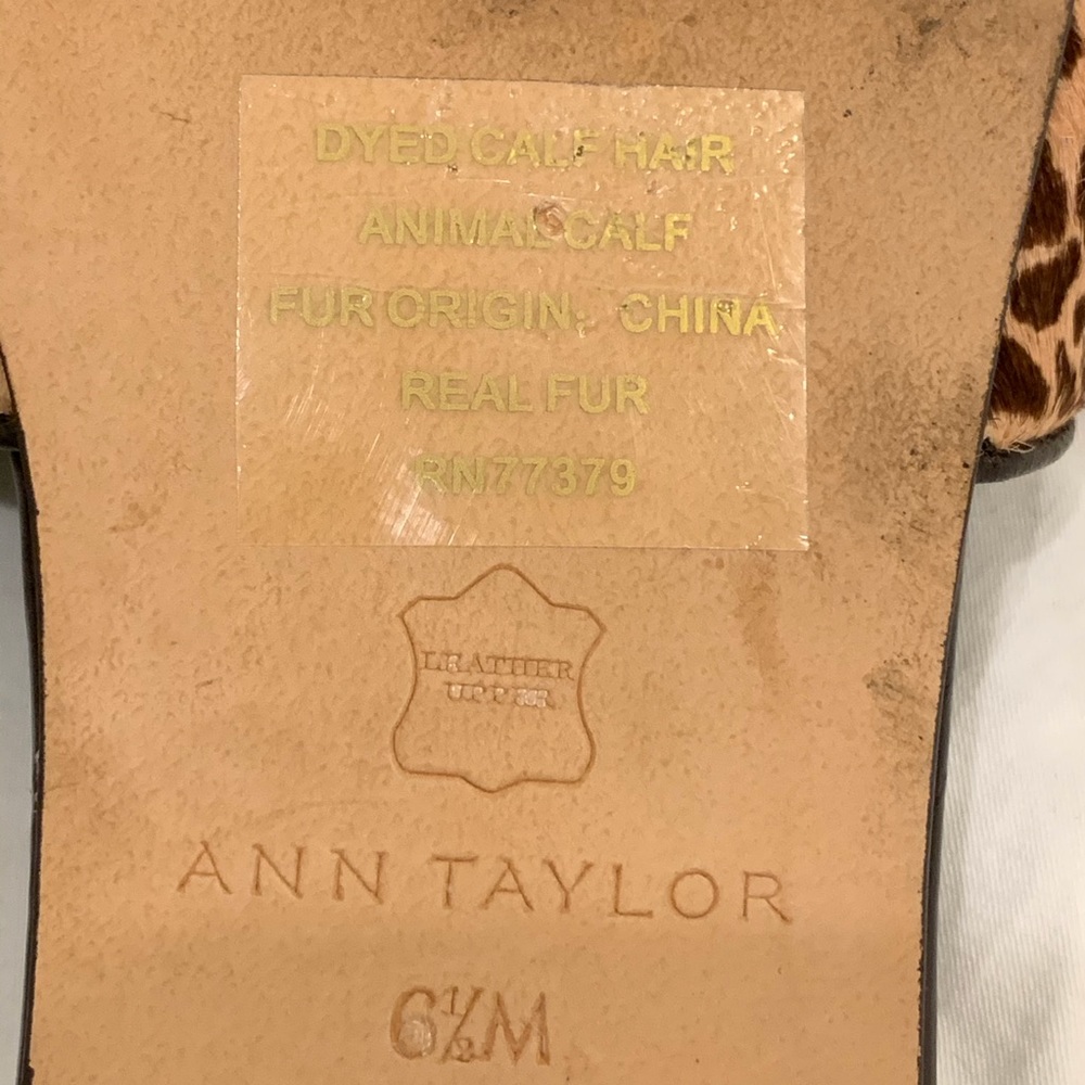 Ann Taylor Nadia Haircalf Tassel Slides - Picture 8 of 8